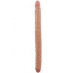 ToyJoy dvojité dildo 40 cm - tělové 
