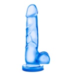 B yours Dildo s přísavkou 19,5 cm - modrá 