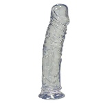 Crystal Clear Medium Dong gelové dildo s přísavkou čiré