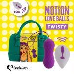 FeelzToys Motion Love Balls Twisty - vibrační vajíčko