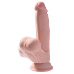King Cock 3D realistické dildo s houpajícími se varlaty 17,8 cm