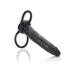 Accommodator Anální Dildo černé - stimulace vaginální i anální najednou